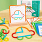 Sticks and Rings Wooden Educational Puzzle Game